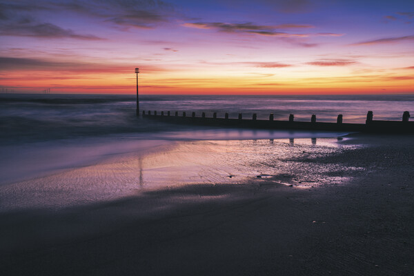 The Mesmerising Beauty of Withernsea Sunrise Picture Board by Tim Hill