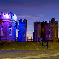 Buy canvas prints of Pier Towers Withernsea by Tim Hill