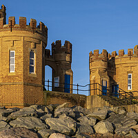 Buy canvas prints of The Sandcastle or Pier Towers at Withernsea by Tim Hill