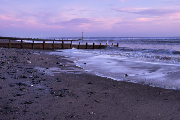 Withernsea Beach at Dawn Picture Board by Tim Hill