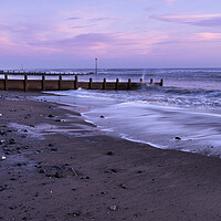 Buy canvas prints of Withernsea Beach at Dawn by Tim Hill
