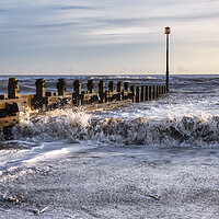 Buy canvas prints of Breaking Wave, Withernsea, Yorkshire by Tim Hill