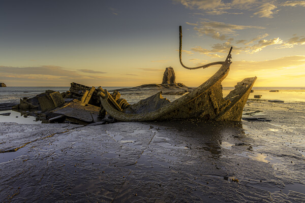 Admiral Von Tromp Shipwreck, Saltwick Bay Picture Board by Tim Hill