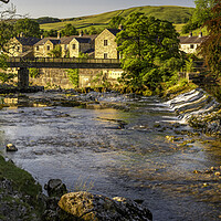 Buy canvas prints of Grassington Panoramic, Linton Falls by Tim Hill
