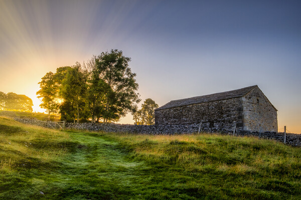 Yorkshire Dales Sunrise, Grassington Picture Board by Tim Hill