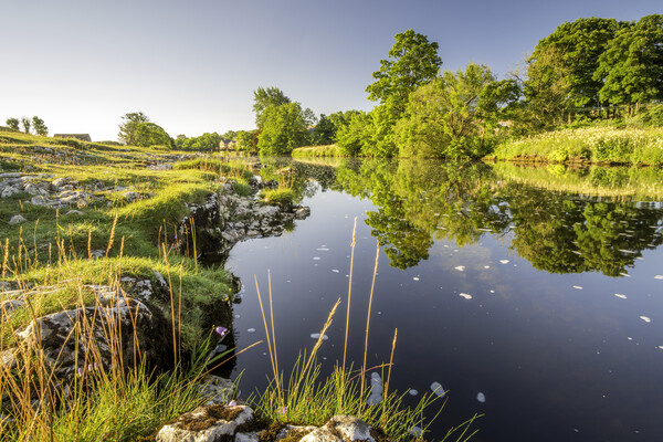 River Wharfe in summertime, Yorkshire Dales Picture Board by Tim Hill