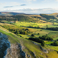 Buy canvas prints of Hope Valley Panoramic by Tim Hill