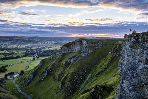 Winnats Pass Photographer Picture Board by Tim Hill