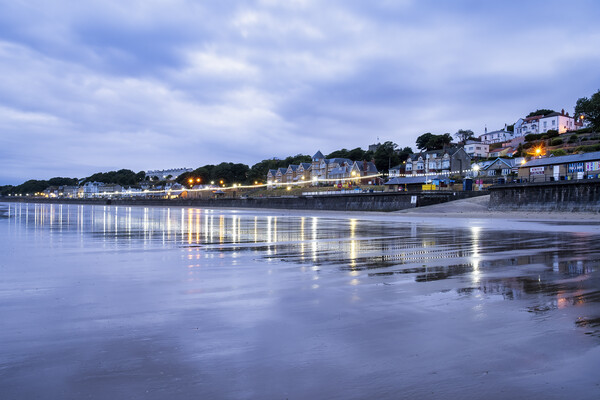 Filey Seafront Reflections Picture Board by Tim Hill