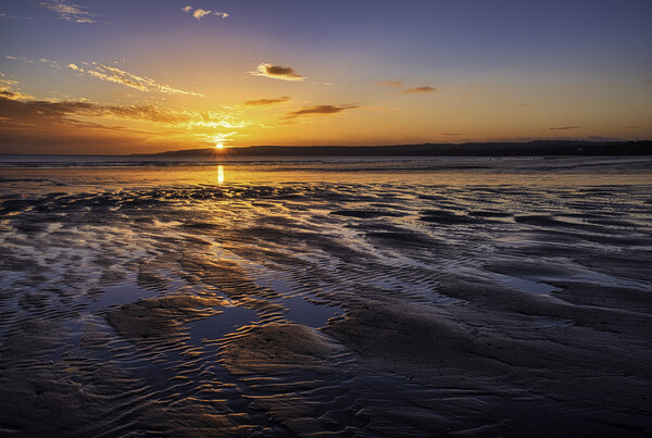 Golden Hour Sunrise over Filey Beach Picture Board by Tim Hill