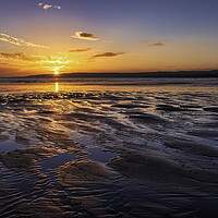Buy canvas prints of Golden Hour Sunrise over Filey Beach by Tim Hill