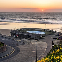 Buy canvas prints of Golden Sunrise Over Filey by Tim Hill