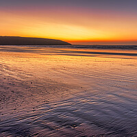 Buy canvas prints of Golden Sunrise on Filey Beach by Tim Hill