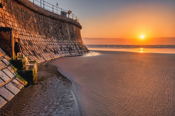 Filey Beach Sunrise Picture Board by Tim Hill