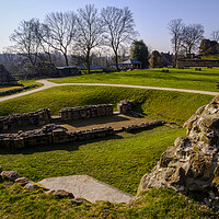 Buy canvas prints of Pontefract Castle St Clements Church by Tim Hill