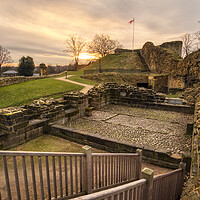 Buy canvas prints of Pontefract Castle Ruins, West Yorkshire by Tim Hill