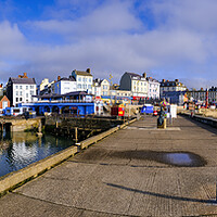 Buy canvas prints of Bridlington Seafront Panoramic by Tim Hill