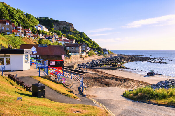 Serenity of Runswick Bay Picture Board by Tim Hill
