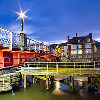 Buy canvas prints of Whitby Swing Bridge North Yorkshire by Tim Hill