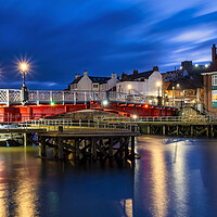 Buy canvas prints of Majestic Whitby Swing Bridge by Tim Hill