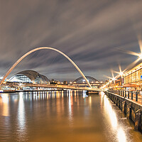 Buy canvas prints of Newcastle Quays at Night by Tim Hill