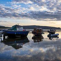 Buy canvas prints of A Serene Sunrise in Abersoch by Tim Hill
