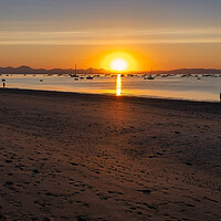 Buy canvas prints of Abersoch beach sunrise by Tim Hill