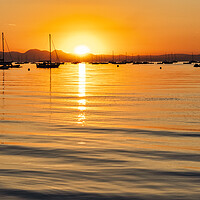 Buy canvas prints of Sunrise happens over Abersoch Bay by Tim Hill
