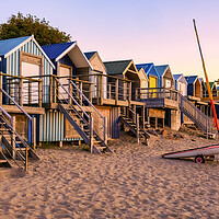 Buy canvas prints of Abersoch Beach Huts, North Wales by Tim Hill