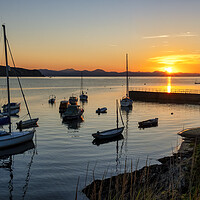 Buy canvas prints of Abersoch Harbour Entrance at Sunrise by Tim Hill