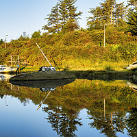 Buy canvas prints of Abandoned boats Abersoch Harbour by Tim Hill
