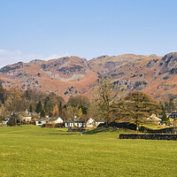 Buy canvas prints of Elterwater Village Lake District National Park by Tim Hill