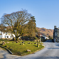 Buy canvas prints of Elterwater Village Cumbria by Tim Hill