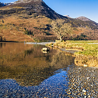 Buy canvas prints of Winter Fishermen in a Buttermere Landscape by Tim Hill