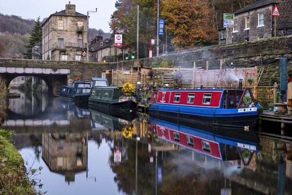 Hebden Bridge Picture Board by Tim Hill