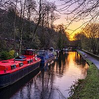 Buy canvas prints of Serene Sunrise in Hebden Bridge by Tim Hill