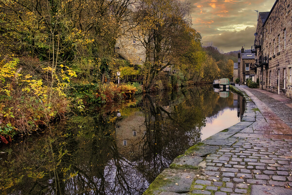 A Golden Sunset in Hebden Bridge Picture Board by Tim Hill