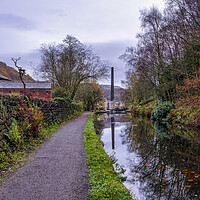 Buy canvas prints of Serene Reflections of Hebden Bridge by Tim Hill