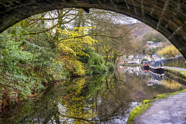 Serene and Scenic Rochdale Canal Picture Board by Tim Hill