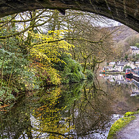 Buy canvas prints of Serene and Scenic Rochdale Canal by Tim Hill
