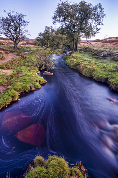 Burbage Brook Padley Gorge Picture Board by Tim Hill