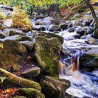 Buy canvas prints of Burbage Brook Padley Gorge by Tim Hill
