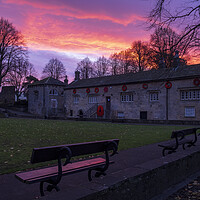 Buy canvas prints of Sunrise over Knaresborough Castle Grounds by Tim Hill