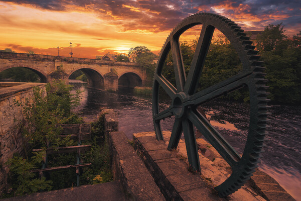 The Revival of a Historic Water Wheel Picture Board by Tim Hill