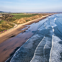 Buy canvas prints of Saltburn to Redcar, Yorkshire coast by Tim Hill