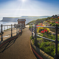 Buy canvas prints of Spring sunshine at Saltburn by the sea by Tim Hill