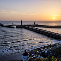Buy canvas prints of Yorkshire Coast Sunrise Whitby by Tim Hill