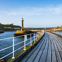 Buy canvas prints of Whitby Seaside Scene by Tim Hill