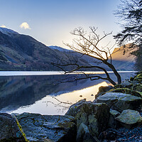 Buy canvas prints of Golden Sunrise over Fleetwith Pike by Tim Hill