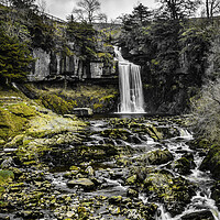 Buy canvas prints of  Thornton Force Waterfall Ingleton by Tim Hill